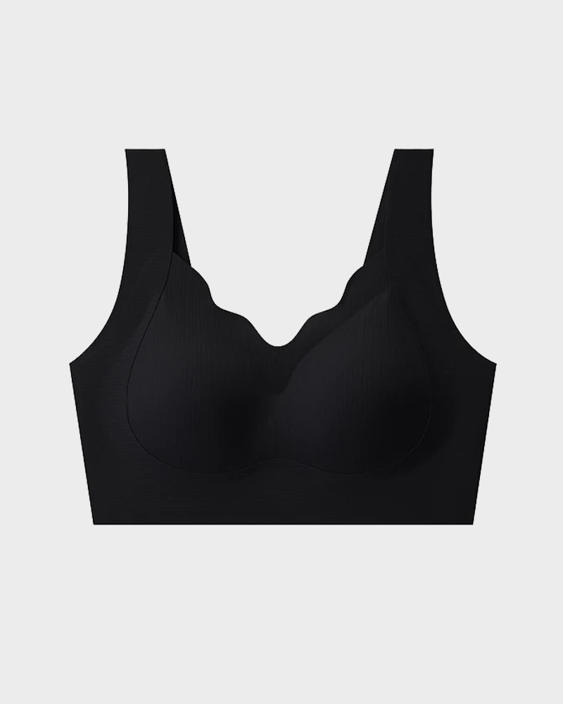 Women's V-neck wireless comfortable and breathable vest bra