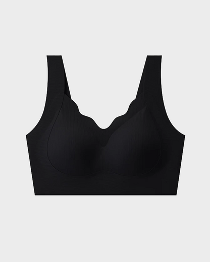 Women's V-neck wireless comfortable and breathable vest bra